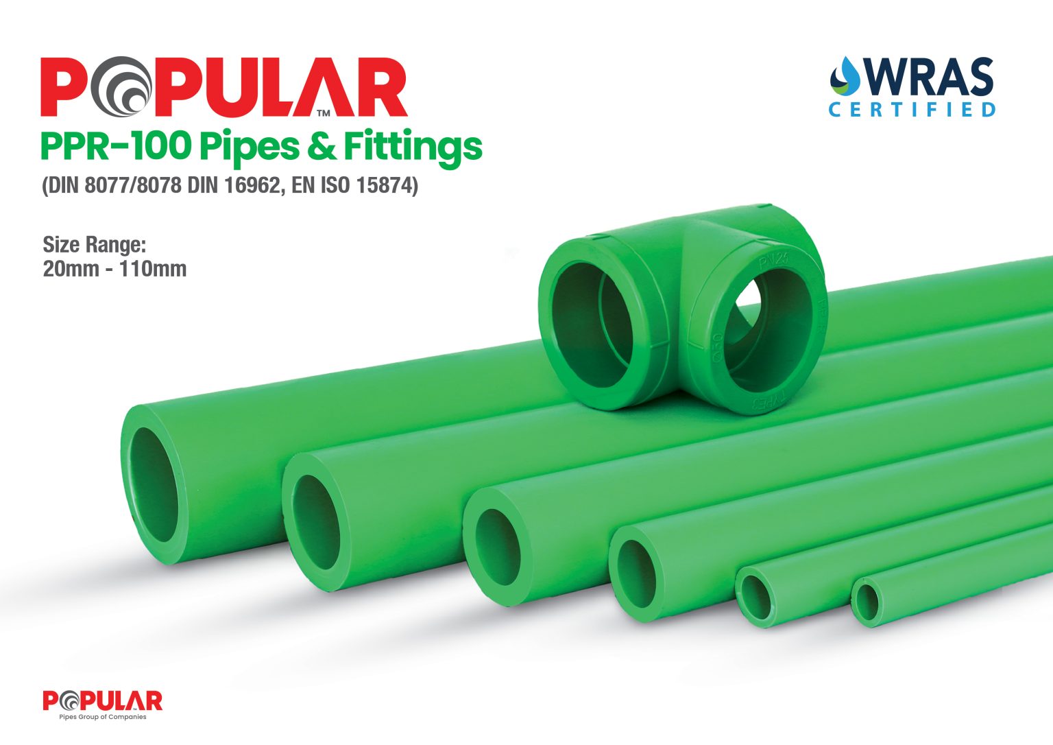 PPR-100 Pipes And Fittings Brochure - Popular Pipes Group Of Companies