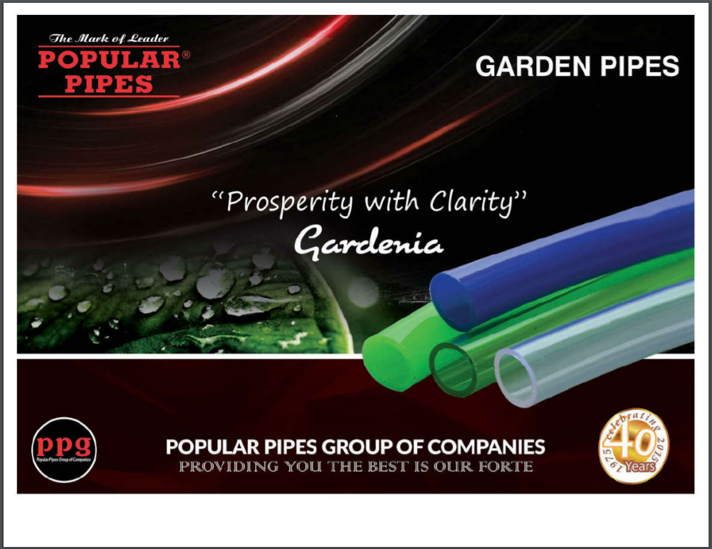 Popular Garden Pipes Brochure - Popular Pipes Group Of Companies